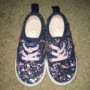 Vans Paint splatter Toddler size 7